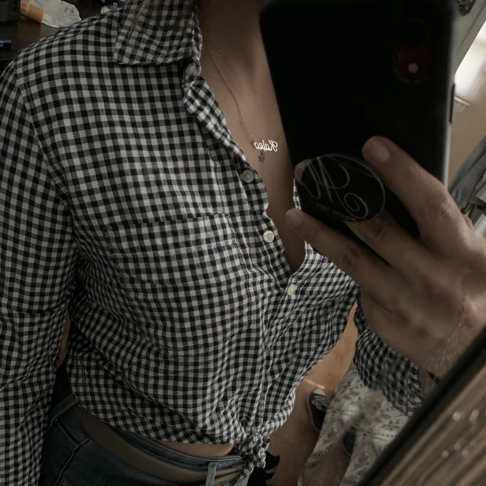 Mid button down shirt